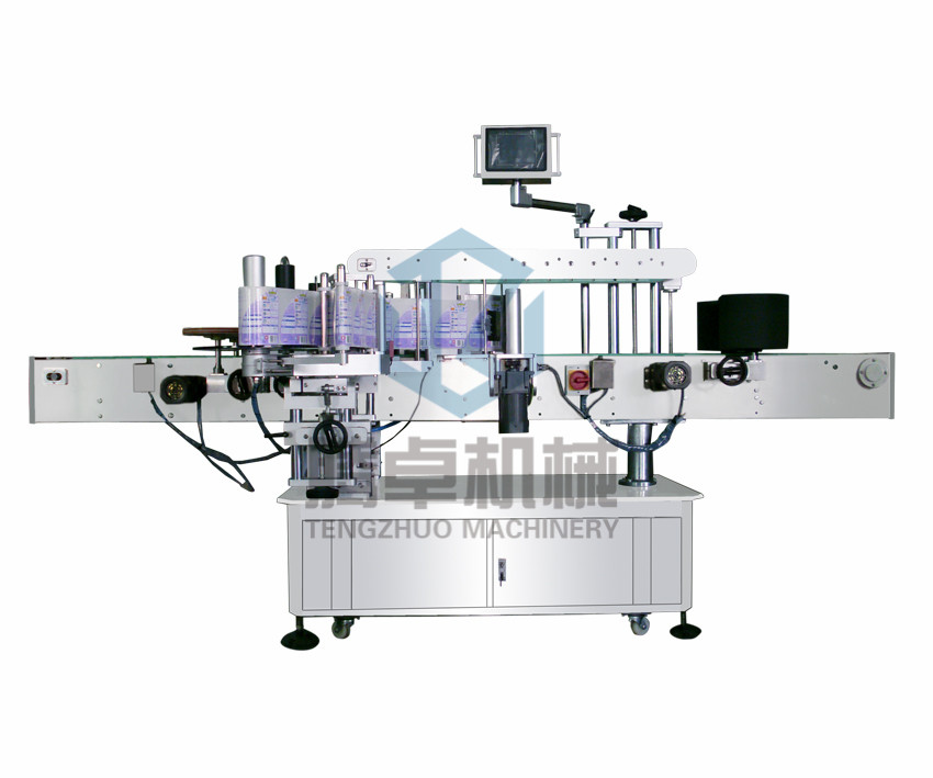 Fully automatic bilateral positioning labeling machine