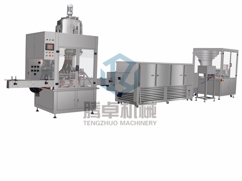 Hot filling production line of wax