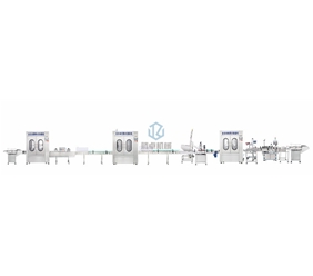 Instant bird's nest washing, drying, filling, screwing, marking, labeling and marking production line